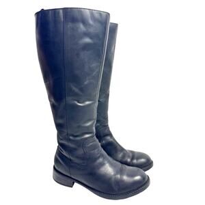 Clarks Swansea Glen Tall Black Faux Leather Sherpa Lined Riding Boots Size 8